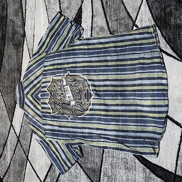 HARLEY DAVIDSON PATCH SNAP-BUTTON KNEES IN THE BREEZE SHORT SLEEVE SHIRT - Picture 11 of 14